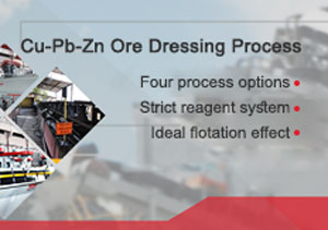 Procédé de traitement du minerai en cuivre-plomb-zinc de Xinhai